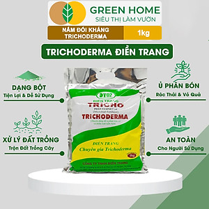 Nấm Đối Kháng Trichoderma Greenhome, Điền Trang, Bao 1kg, Ủ Phân Hữu Cơ, Ủ Rác, Đậu Tương, Khử Mùi, Cải Tạo Đất