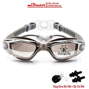 Kính Bơi Người Lớn Nam Nữ Cao Cấp miDoctor - Tặng Kèm Bịt Tai + Hộp Đựng Kính - Hàng Chính Hãng