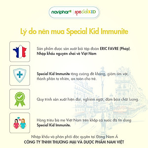 TPBVSK Special Kid Immunité - Hỗ trợ tăng cường sức đề kháng, hỗ trợ giảm nguy cơ mắc các bệnh do nhiễm khuẩn (125ml)[Siro - Nhập khẩu Pháp]