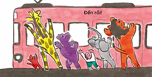 Truyện Ehon bé 1-2-3 tuổi - Tàu Điện Có Đến Không Nhỉ?