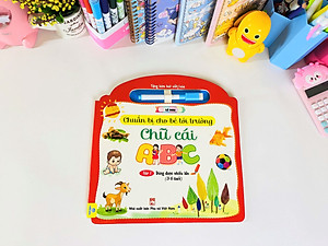 Sách - Chuẩn bị cho bé tới trường: Chữ cái và chữ số - Dùng được nhiều lần - ndbooks