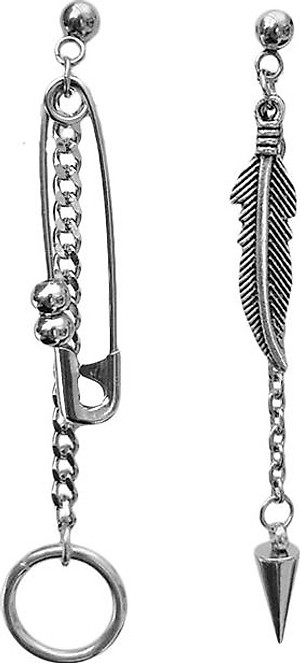 Khuyên tai nam nữ xích dài Hàn Quốc cực cool 1 ĐÔI