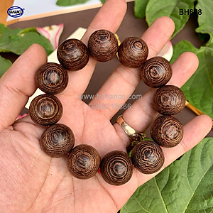 Vòng tay gỗ Mun Đuôi Công vân gỗ siêu đẹp (Đủ Size) may mắn, tài lộc (BH678) chất gỗ họa tiết mộc mạc, đem lại phong cách độc lạ