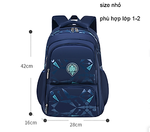 Balo học sinh cấp 1 và 2 siêu nhẹ chống gù chống nước cao cấp phong cách nhật bản