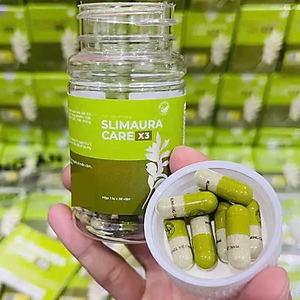 Thực phẩm bảo vệ sức khỏe Thảo mộc cải thiện cân nặng Slimaura Care X3 hộp 38 viên - dành cho người béo lâu năm, cơ địa chai lì