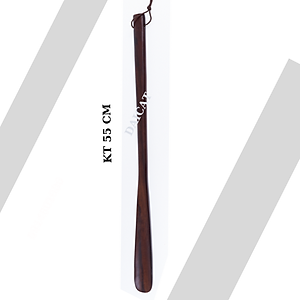 Combo  Batoong chống trượt cho người già -đầu rồng-gỗ xà cừ tự nhiên Cây xỏ giầy gỗ muồng đên 55cm