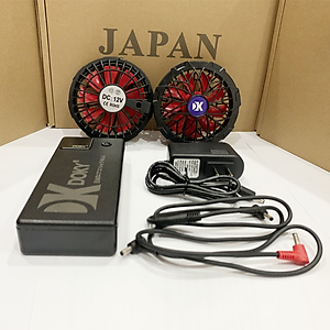 [GIÁ TỐT] Bộ Phụ Kiện Áo Điều Hòa ZASKY Nhật Bản, Bộ Phụ Kiện Áo Điều Hòa Quạt Gió, Bộ PIN Quạt Sạc Dây Cáp, PIN 50.000mAh-18V Bảo Hành 12 Tháng