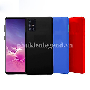 Ốp Lưng  Dành Cho Samsung Galaxy A71 Silicone Dẻo Lót Nhung Nỉ Chống Sốc chống bẩn hạn chế bám vân tay - Hàng chính hãng