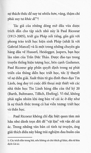 Sách Cái Ác - Một Thách Thức Đối Với Tiết Học Và Thần Học