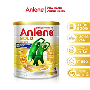Combo 2 TPBS Anlene Gold hương vani 800g tặng ấm đun điện quang hoặc bình nước