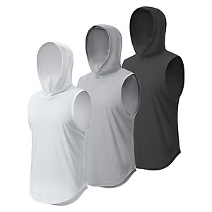 Áo ba lỗ có nón tanktop tập gym , chạy bộ bóng rổ thể thao đa năng Cleacco BX002 , chất vải Mè polyester cực nhanh khô , thoáng khí Bảo Hành 12 tháng - Boro Sport