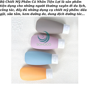 Set Chai Chiết Du Lịch 4 Màu Pastel Siêu Xinh Combo Chai Chiết Mỹ Phẩm Mini – Gọn Nhẹ, Sang Xịn Bộ Chiết Đựng Mỹ Phẩm Du Lịch – Nhỏ Gọn Chuẩn Trend Set Chai Silicone Du Lịch – Không Rò Rỉ, Mềm Mịn SBộ Chai Mini Đi Du Lịch – Màu Dễ Thương, Dễ Phân Loại