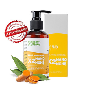 Gel Vệ Sinh Phụ Nữ Giảm Viêm Ngứa X2 Nano Nghệ Cocayhoala 150ml