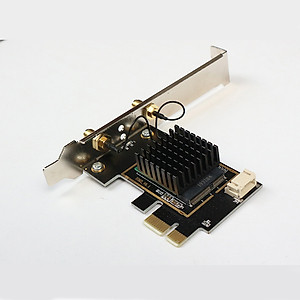 Card WIFI Bluetooth cho PC sử dụng chip Intel AC 8260 khe PCI cho  tích hợp Bluetooth 4.2 tốc độ 867M có tản nhiệt