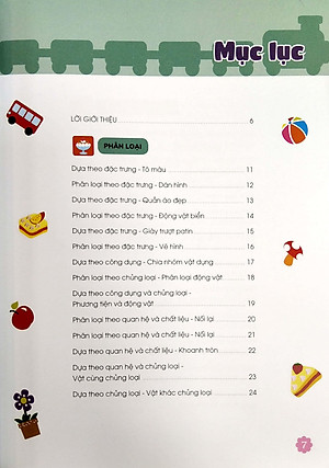 Sách Thiên Tài Toán Học (5-6 Tuổi) - Phát Triển Tư Duy Phân Loại Sắp Xếp