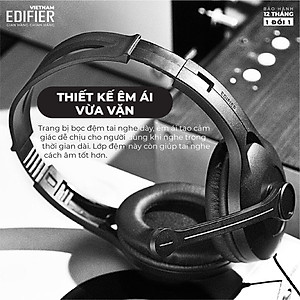 Tai nghe chụp tai có mic EDIFIER USB K800 Chống ồn Chân cắm USB- Hàng chính hãng