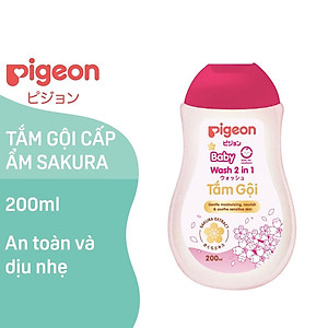 Tắm gội dịu nhẹ 2 in 1 Sakura Pigeon 200ML/700ML
