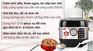 Nồi cơm cao tần Toshiba RC-18IX1PV (1.8 Lít) - Hàng Chính Hãng