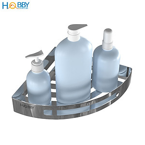 Kệ góc nhà tắm inox 304 loại dày 1.8mm mẫu khoan Hobby Home Decor KG2