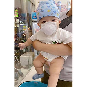 Set 3 chiếc Khẩu trang 3D hình gấu  cho bé sơ sinh từ 0-3 tuổi