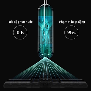Cây Lau Nhà Phun Sương, Chổi Lau Nhà 360° Lau Sạch Khô Nhanh Cao Cấp Damas P1 Pro - Bản Lau To Giúp Lau Sạch Nhanh Chóng, Khớp Xoay 180 Độ Linh Hoạt - Thiết Kế Mới Tích Hợp Bình Chứa Dung Dịch Với Tốc Độ Phun Sương 0.1s - Hàng Chính Hãng