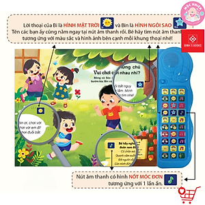 Sách Âm Thanh Phiên Bản Đặc Biệt với 30 Nút Bấm - Thế Giới Động Vật và Bé Học Nói - Đinh Tị Books