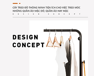 Giá treo quần áo IGA khung thép chống ghỉ phủ sơn tĩnh điện phong cách hiện đại - GM91