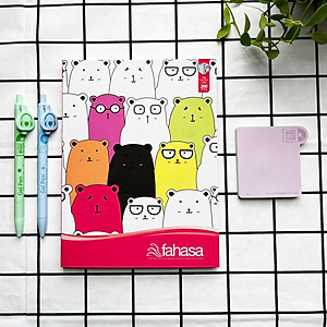 Combo 5 Tập Học Sinh Family 4 Ô Ly 200 Trang ĐL 80g/m2 - FAHASA (Mẫu Màu Giao Ngẫu Nhiên)