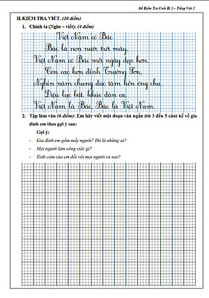 Đề Kiểm Tra Tiếng Việt 4 - Tập 2