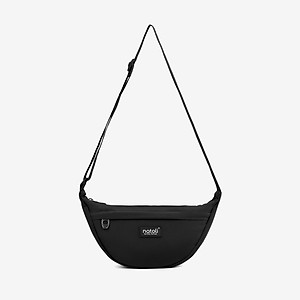 Túi phao đeo chéo nam nữ hình bán nguyệt NATOLI túi bánh bao chần bông vải canvas chống nước tốt-Soft Touch Crossbag T26