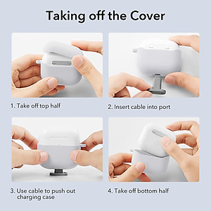 Bao Case ESR Hybrid Protective Bounce Carrying Case dành cho AirPods 3 (2021) - Hàng Nhập Khẩu