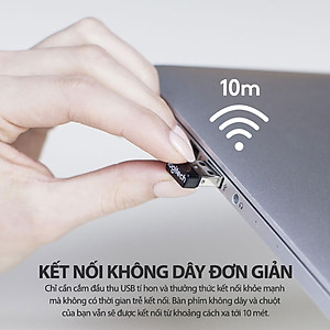 Bộ Bàn Phím Và Chuột Không Dây Logitech MK235 - Hàng chính hãng