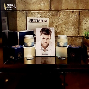 Sáp vuốt tóc tạo kiểu linh hoạt cho nam nữ BRITISH M Dandy Hard Paste, độ cứng vừa phải, tạo độ phồng nhẹ, mềm tóc 100g