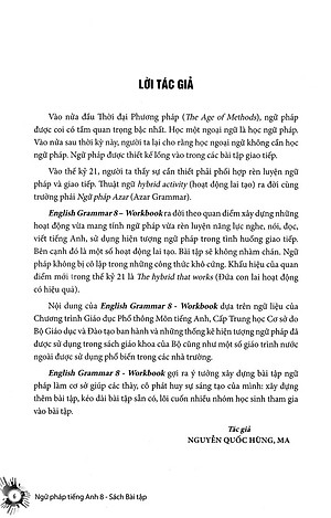 English Grammar - Ngữ Pháp Tiếng Anh 8 (Sách Bài Tập )