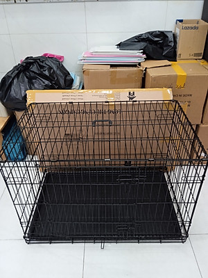 MẪU MỚI NHẤT CHUỒNG CHÓ SIZE LỚN NAN SIÊU DÀY 90X60X70CM GẤP GỌN TIỆN LỢI DÀNH CHO THÚ CƯNG SIZE LỚN