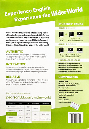 Wider World 2 Workbook With Extra Online Homework Pack