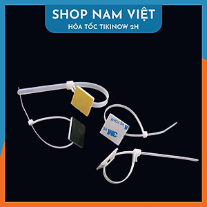 Nẹp Giữ Dây Điện, Dây Cáp Dán Tường (Không Kèm Dây Rút)