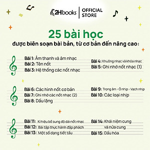 Sách Tự Học Nhạc Lý Cơ Bản, Dành cho người mới bắt đầu, tái bản 2024, 2HBooks