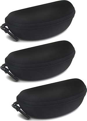Bộ 3 Hộp Đựng Mắt Kính Có Móc Treo (Màu Đen)