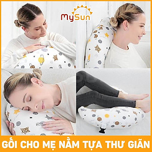 Đệm gối chữ C chống trào ngược dạ dày cho trẻ sơ sinh nằm ngủ, bé con bú, tựa lưng cho bà bầu.