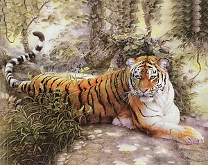 Bộ tranh xếp hình cao cấp 500 mảnh ghép – Mãnh Hổ