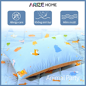 Vỏ Gối ARIZE Vải Microfiber Họa Tiết Dễ Thương Kích Thước 50x70cm (01 Cái)