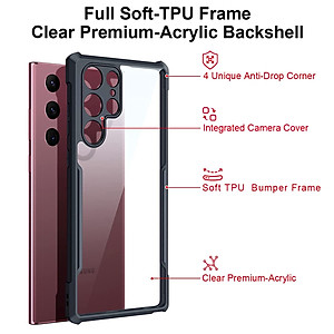 Ốp lưng chống sốc cho Samsung Galaxy S22 / S22 Plus / S22 Ultra hiệu Xundd Fitted Armor Case trang bị túi khí bảo vệ góc, gờ bảo vệ camera - hàng nhập khẩu
