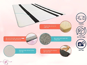 Nệm Cao Su Non Chần Viền Diamond Dày 3cm Kích Thước 80cm/1m/1m2/1m4/1m6/1m8 Đủ Size Tặng Kèm Ga Nệm