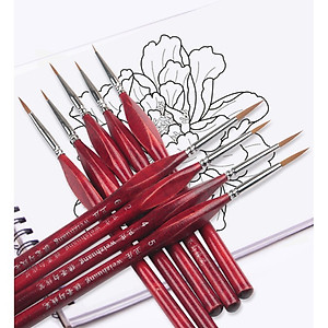 Cọ tỉa nét nhỏ, cọ vẽ móng, cọ vẽ loại xịn, họa cụ LALUNA - A33