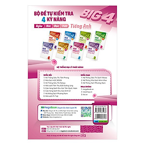 Combo Big 4 Bộ Đề Tự Kiểm Tra 4 Kỹ Năng Nghe - Nói - Đọc - Viết (Cơ Bản Và Nâng Cao) Tiếng Anh Lớp 8 (2 Tập)