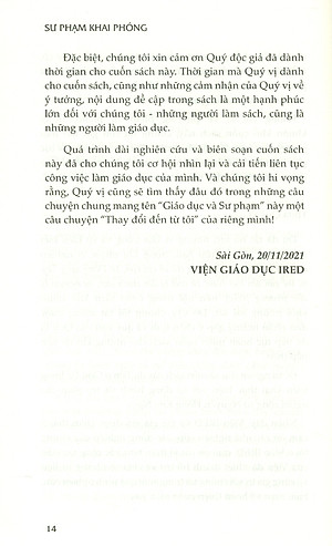 SƯ PHẠM KHAI PHÓNG - THẾ GIỚI, VIỆT NAM & TÔI (Bìa cứng) (Dạy chính là giúp người khác học! Khai phóng chính là khai mở tâm trí và giải phóng tiềm năng con người - Giản Tư Trung)