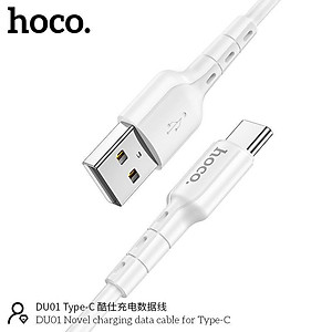 Cáp Sạc Nhanh Type-C 3A Cho Samsung, Xiaomi, Huawei, Oppo, Realme,... Hoco DU01 Dây Sạc 15W, Giá Rẻ - Hàng CHÍNH HÃNG