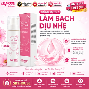 Dung dịch vệ sinh phụ nữ GENTLE FRESH độc quyền DAMODE chai 135ml dung dịch vệ sinh phụ nữ tốt nhất chính hãng Hàn Quốc