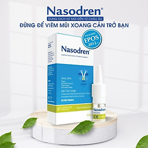 [MUA 1 TẶNG 1] Xịt giảm nhanh Viêm Xoang NASODREN - Giúp hỗ trợ chữa trị và cải thiện ngay tình trạng ngạt mũi, viêm mũi dị ứng, đau nhức đầu do Xoang cấp và mãn tính - hiệu quả cao, tiết kiệm chi phí - 100% thảo dược tự nhiên
